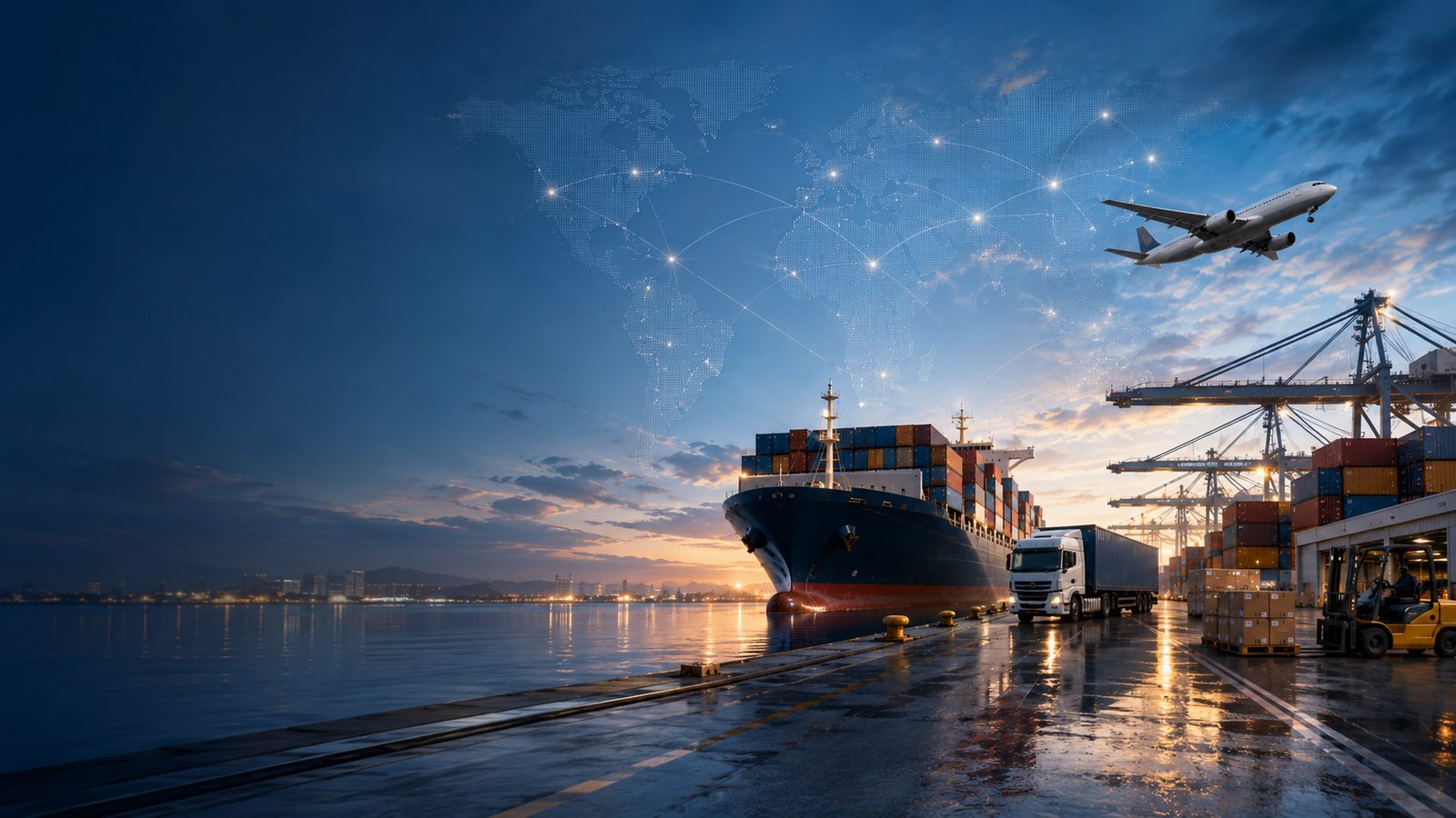 Global connections reflecting international reach and market expansion.